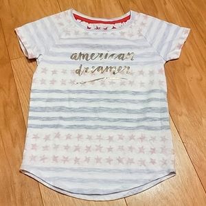 Girls' Cat & Jack American Dreamer Patriotic Tee (S 6/6X)